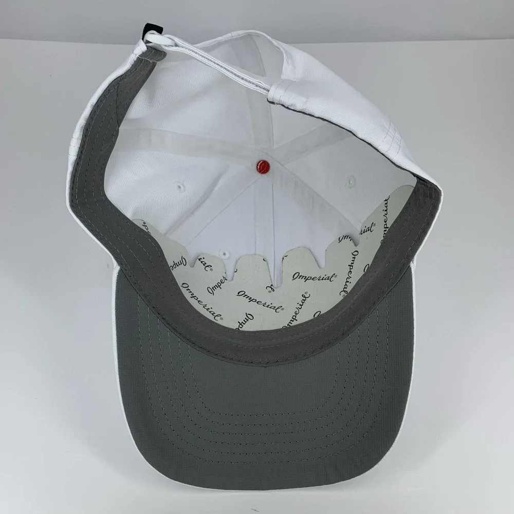 Rocking Chair Hat White Imperial True Fit Adjustable OSFA Baseball Cap NEW